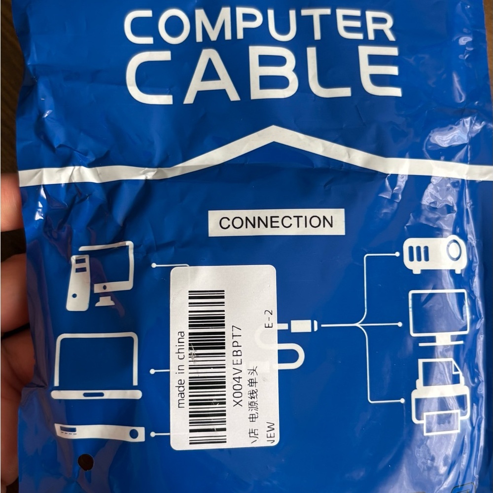 Blue Computer Cable